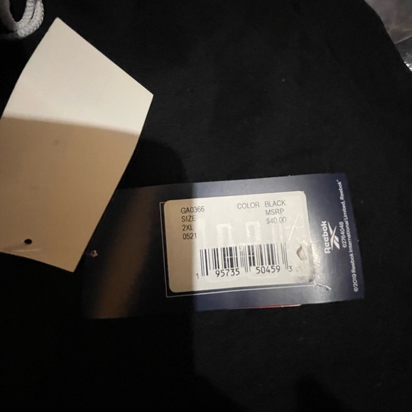 Reebok Black Sweatpants with Red Logo 2XL - Picture 10 of 12